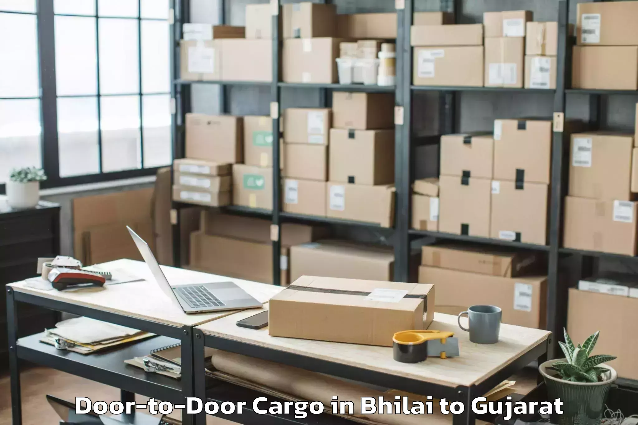 Leading Bhilai to Tilakvada Door To Door Cargo Provider